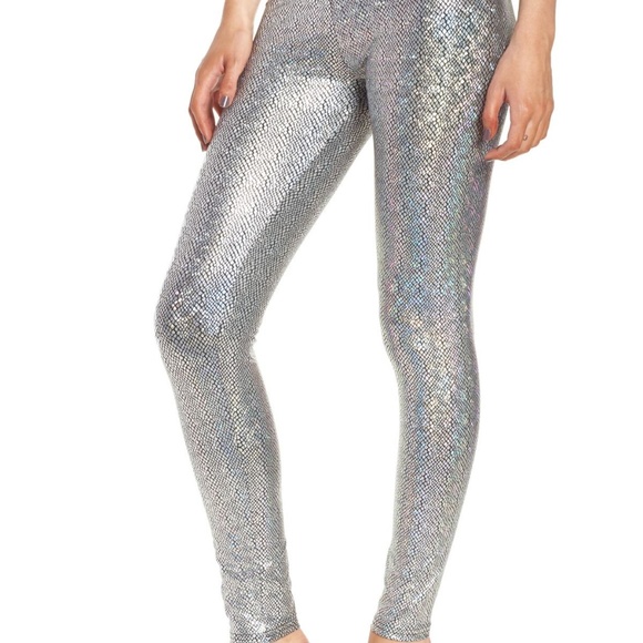 Jaded London Pants - JADED LONDON, NWT Metallic Foil Snake Leggings,Med